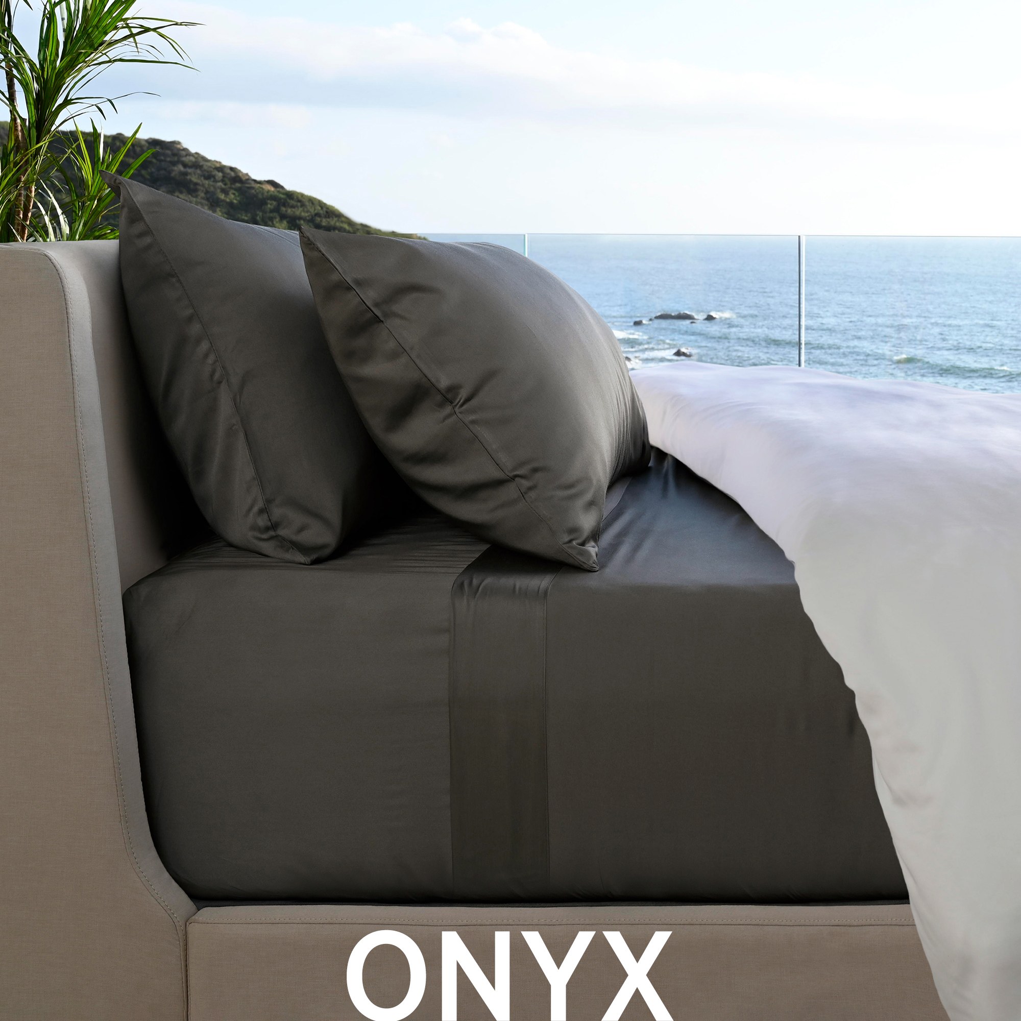 Cariloha, Resort Bamboo, Pillowcase Set, Onyx