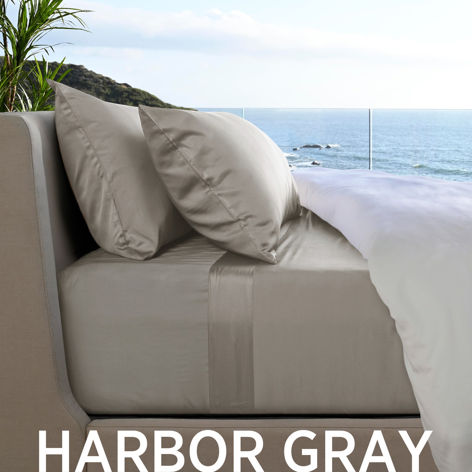 Cariloha, Resort Bamboo, Pillowcase Set, Harbor Grey