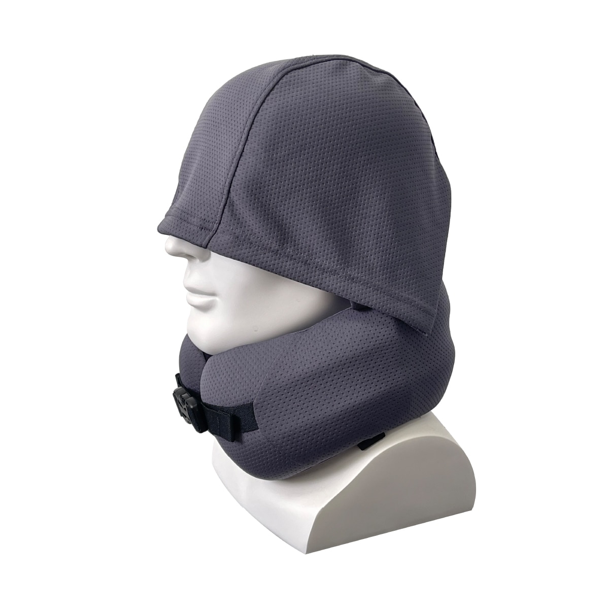 Easy Nap Pocket Pillow, Chin Support Hoodie, Pewter Grey, Big