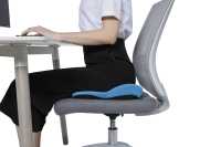 Smartrip Cushion At Work, Lumbar Support Chair Cushion, Pewter Grey